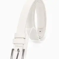 Ремень женский, 1 прокол, 1.8&times;105 см, пряжка металл, белый