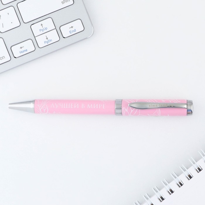 Ручка шариковая, синяя паста, 1.0 мм, на открытке металл, 1 мм «С 8 марта» Ручка шариковая, синяя паста, 1.0 мм, на открытке металл, 1 мм «С 8 марта»