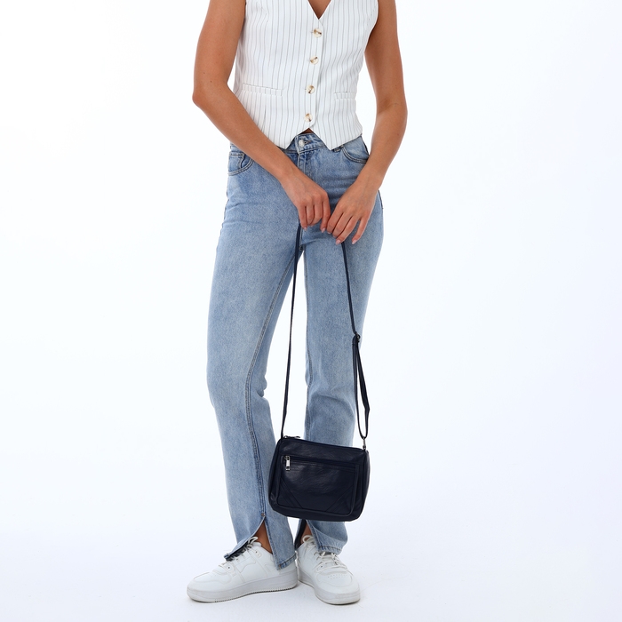 Сумка женская на молнии, цвет серый Сумка женская на молнии, цвет серый