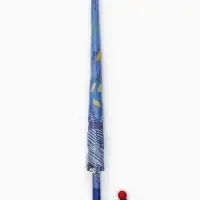 Зонт-трость детский п/авт R43/50 П/Э ДИНОЗАВРИКИ ручка-крюк синий пакет