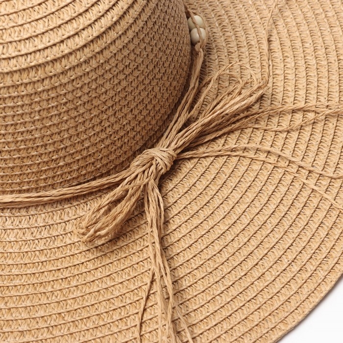 Шляпа женская MINAKU, цв. коричневый, р-р 58 Шляпа женская MINAKU, цв. коричневый, р-р 58