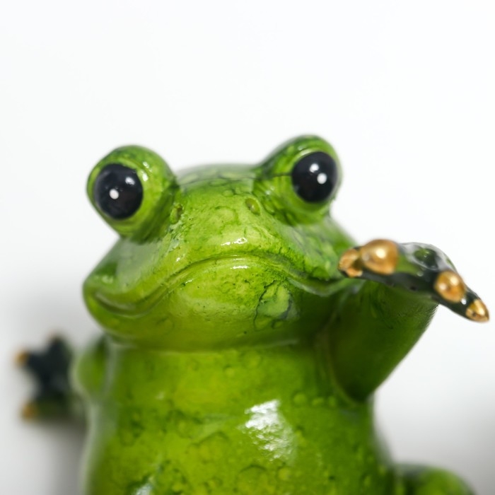 Сувенир полистоун лак Сувенир полистоун лак "Лягуха - приветствие" МИКС 8х6х8 см