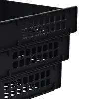 Набор лотков для бумаг &laquo;Стамм&raquo; STRONG, горизонтальный, на металлических стержнях, 3 отделения, чёрный