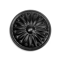 Ручка-кнопка ТУНДРА РК122BL (FE112BL), черная