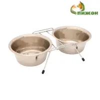 Набор из 2 мисок на подставке, 2&times;800 мл