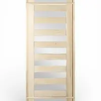 Дверь для бани и сауны &laquo;Зебра&raquo;, коробка 170&times;70 см, деревянная, стекло 4 мм