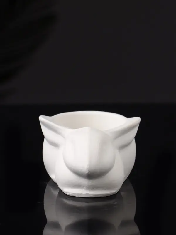 Подсвечник  Подсвечник "Заяц" 9х6х4 см, натуральный, гипс