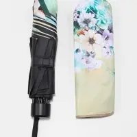 Зонт механический &laquo;Лепесток&raquo;, эпонж, 4 сложения, 8 спиц, R=48/56 см, d=96 см, МИКС