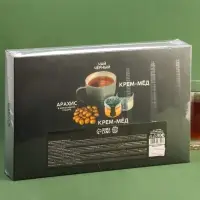Набор Only for man: крем-мед с апельсином и хлопком, орехи в шоколадной глазури 70 г., чай чёрный, ложка Набор Only for man: крем-мед с апельсином и хлопком, орехи в шоколадной глазури 70 г., чай чёрный, ложка