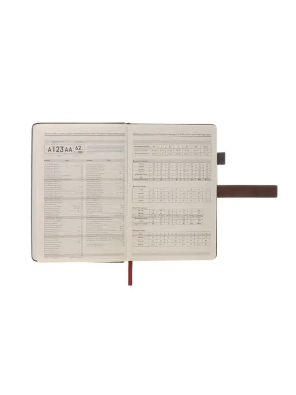 Ежедневник недатированный формат А5, с хлястиком, 80л, линия, пвх, Коричневый Ежедневник недатированный формат А5, с хлястиком, 80л, линия, пвх, Коричневый
