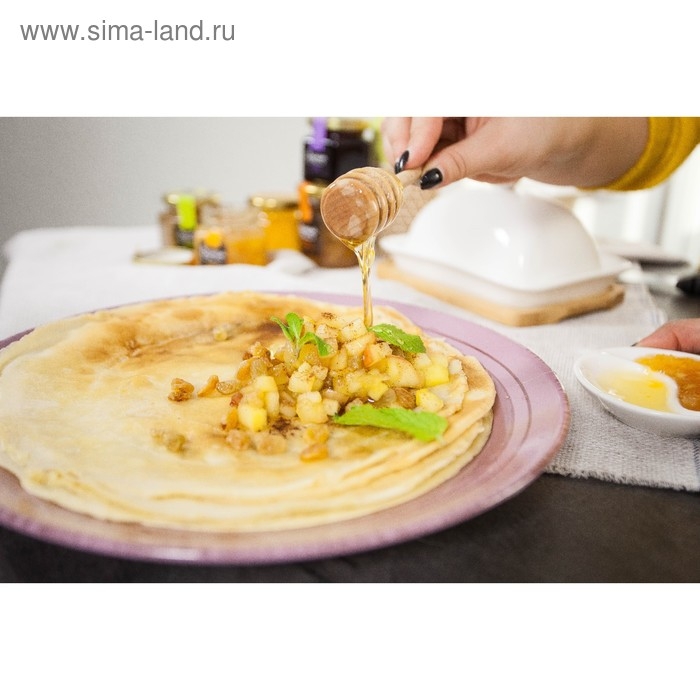 Ложечка для меда из алтайской березы в евро-слоте Ложечка для меда из алтайской березы в евро-слоте