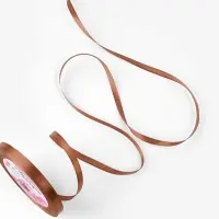 Лента атласная, 6 мм × 23 ± 1 м, цвет бронзовый №117