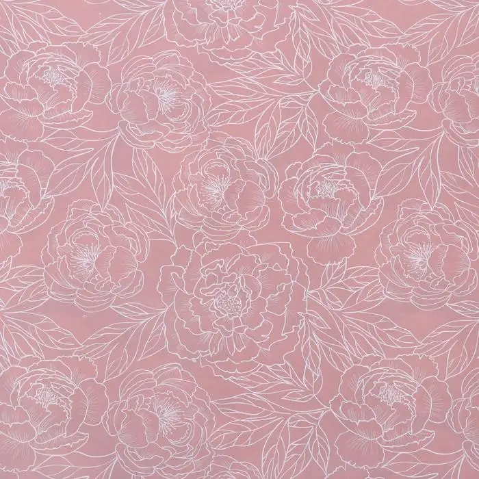 Бумага глянцевая двусторонняя "Цветы", 0,5 х 0,7 м