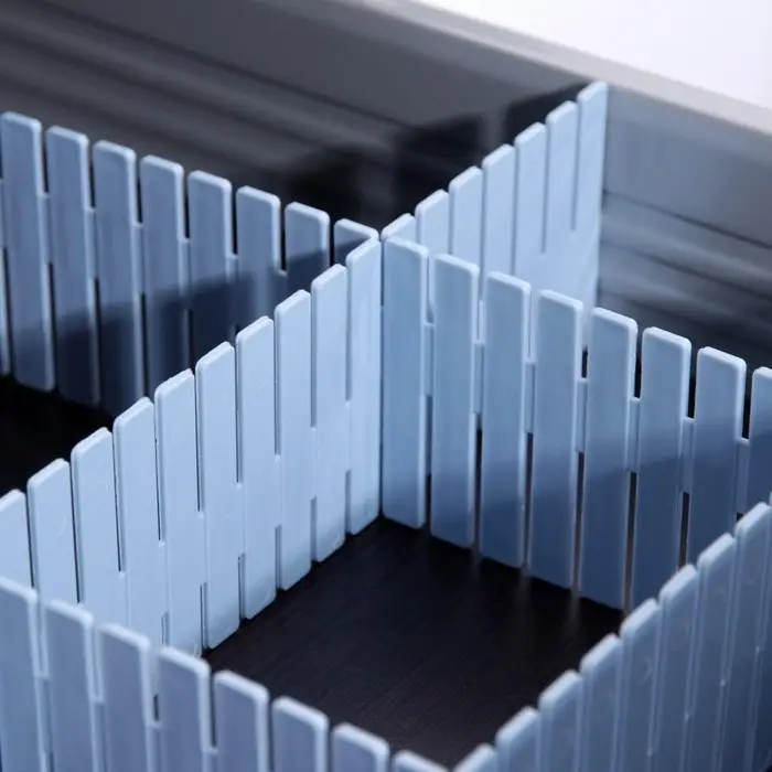 Разделитель для ящиков, 4 шт., 46&times;7 см, пластик, сиреневый