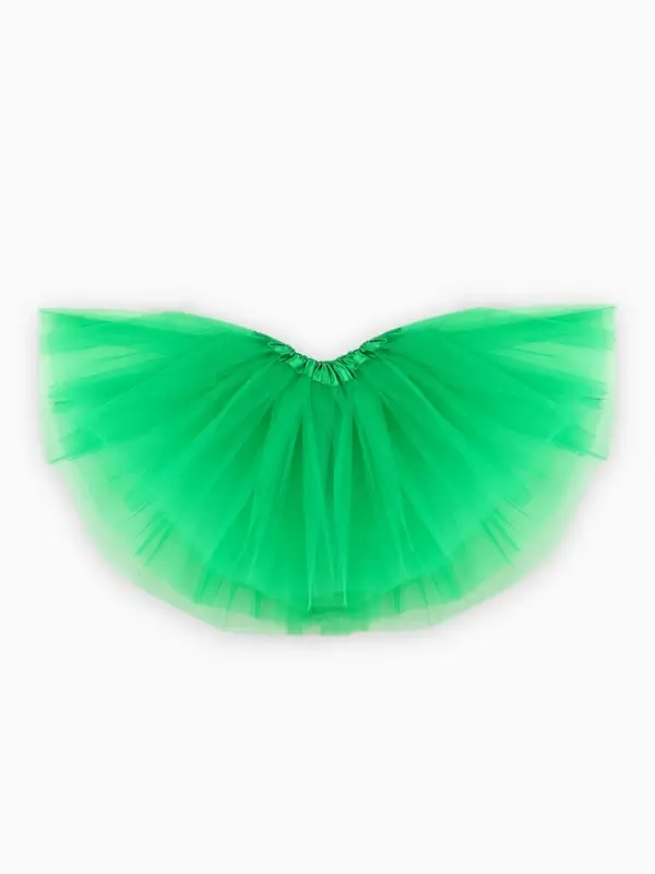 Карнавальная юбка из сетки, цвет зелёный