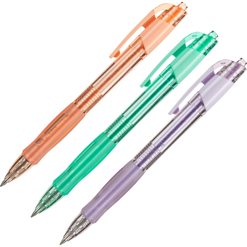 Ручка гелевая автомат. Deli Arris, линия 0,35 мм, манж, черн EG09-BK