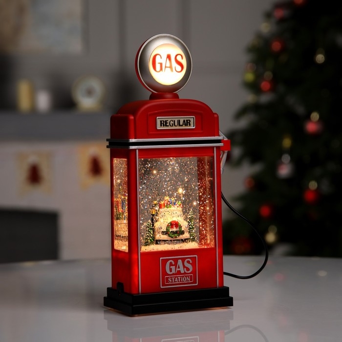 Светодиодная фигура «Бензоколонка» 11.5 × 28 × 7.5 см, пластик, батарейки ААх3 (не в комплекте), USB, свечение тёплое белое Светодиодная фигура «Бензоколонка» 11.5 × 28 × 7.5 см, пластик, батарейки ААх3 (не в комплекте), USB, свечение тёплое белое