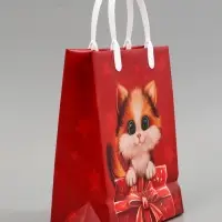 Пакет "Котенок", мягкий пластик, 23 x 27 см, 150 мкм