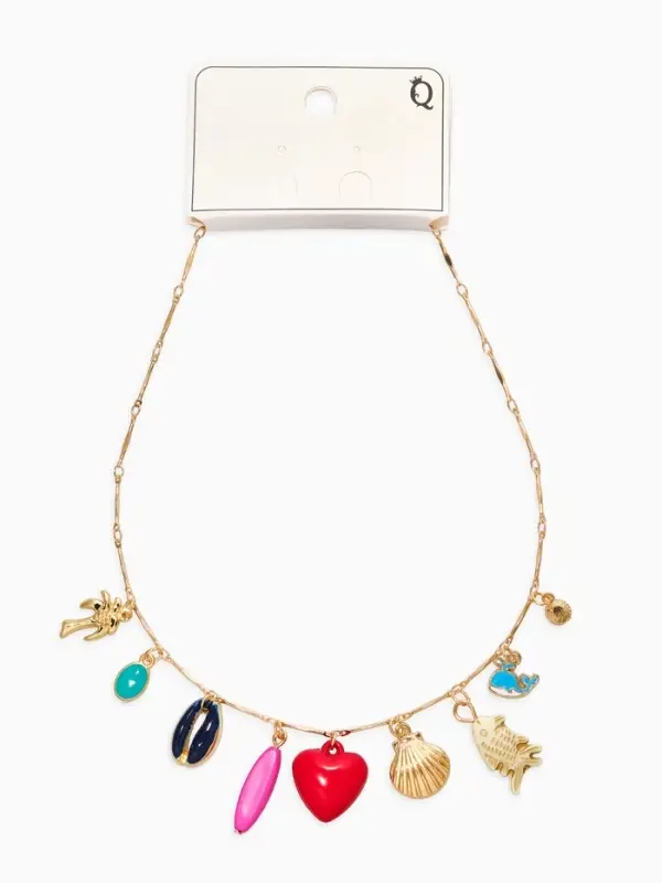 Колье &laquo;Море любви&raquo;, L=40 см, цветное в золоте