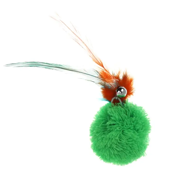 VETTA Набор игрушек для кошки, плюш, перья, 4,5см, 2 шт