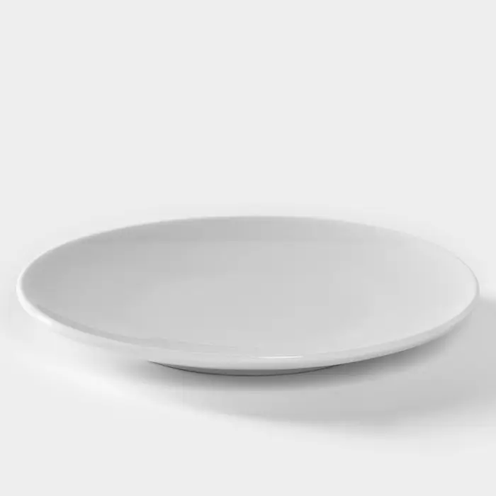 Блюдце Добрушский завод &laquo;Бельё&raquo;, d=12.5 см, фарфор, белое