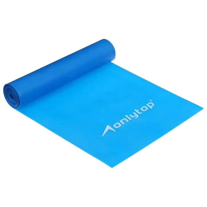 Эспандер ленточный для фитнеса ONLYTOP, 150&times;15&times;0.05 см, 20 кг, МИКС