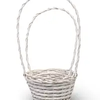 Набор корзин 2 шт, 27х77х17, 19х19х13,  лоза белый