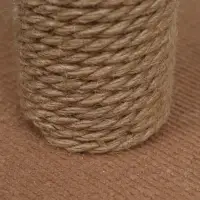 Домик для животных угловой, 35&times;35&times;64 см, джут, бежевый