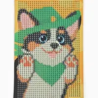 Алмазная мозаика с частичным заполнением &laquo;Добрая собачка&raquo;, 10&times;15 см