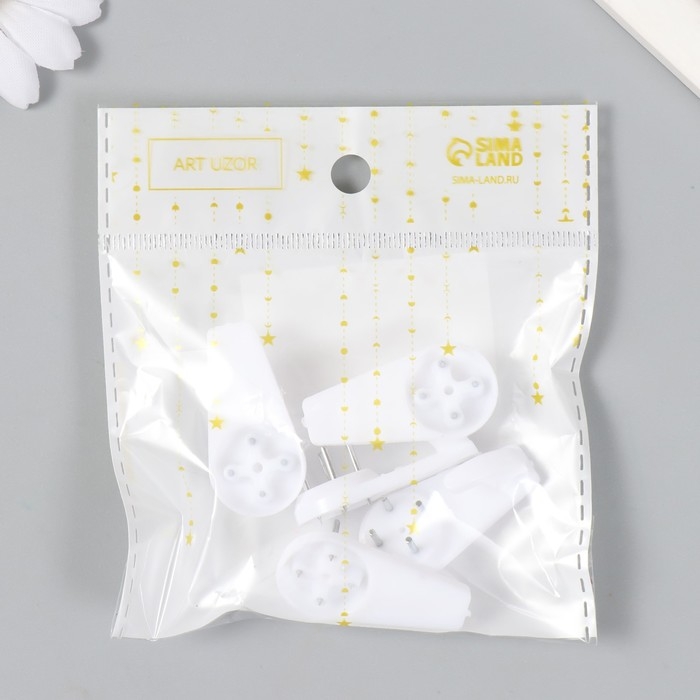 Крючок пластик, металл универсальный набор 5 шт С184 4х2 см Крючок пластик, металл универсальный набор 5 шт С184 4х2 см