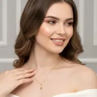 Кулоны парные на цепочке &laquo;Неразлучники. 5 пазлов&raquo;, L=45 см, набор 2 шт. цвет золото