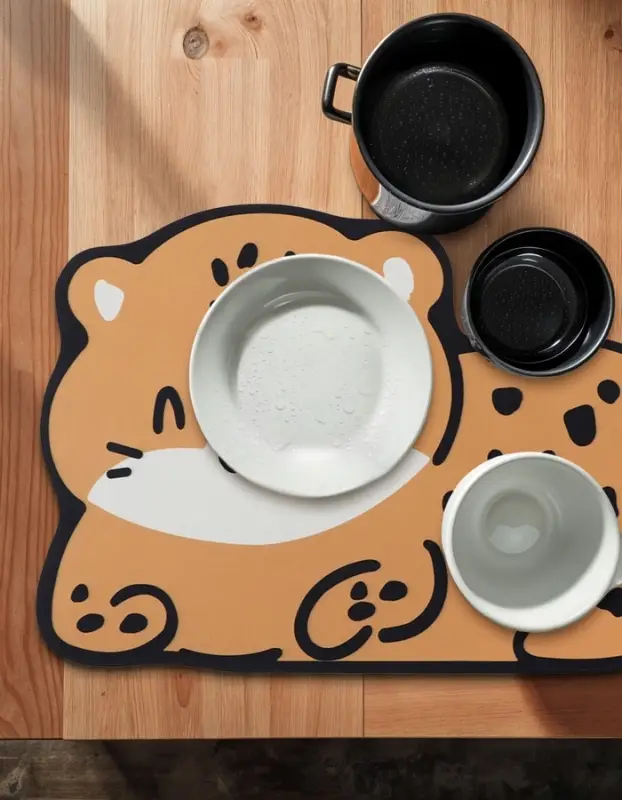 Коврик для дома Доляна &laquo;Тигр&raquo;, влаговпитывающий, 60&times;39 см