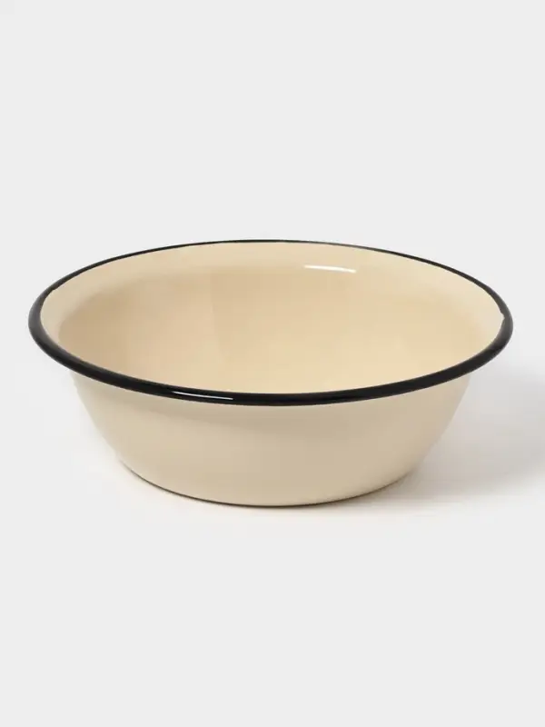 Миска эмалированная, 1 л, слоновая, кости