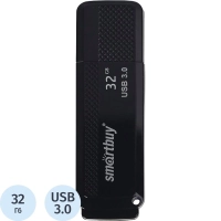 Флеш-память Smartbuy 32GB Dock Black&nbsp;3.0(SB32GBDK-K3)