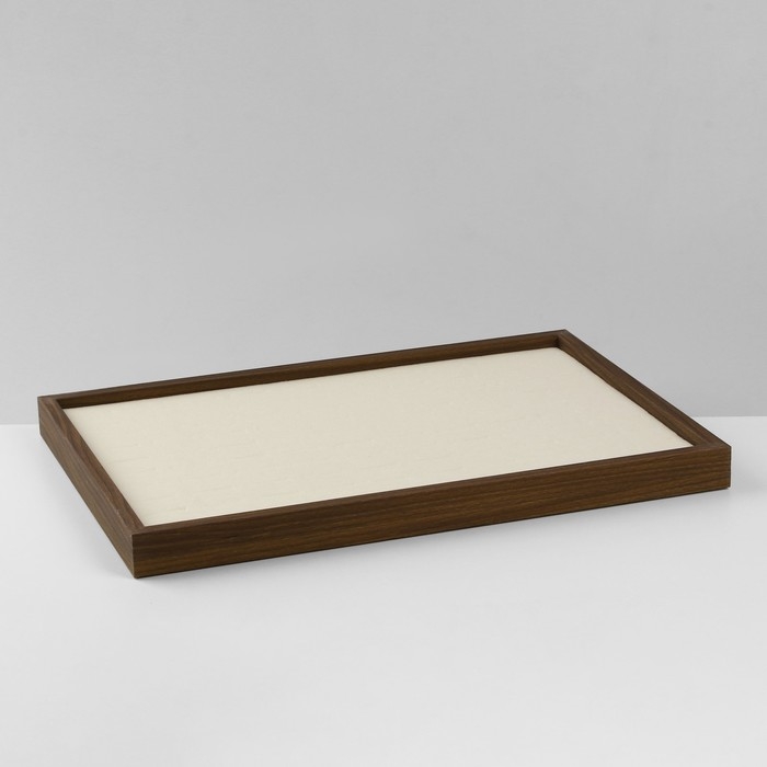 Подставка под кольца «Эко» 100 мест, 35,1×24,1×2,7 см, цвет бежевый в дереве Подставка под кольца «Эко» 100 мест, 35,1×24,1×2,7 см, цвет бежевый в дереве