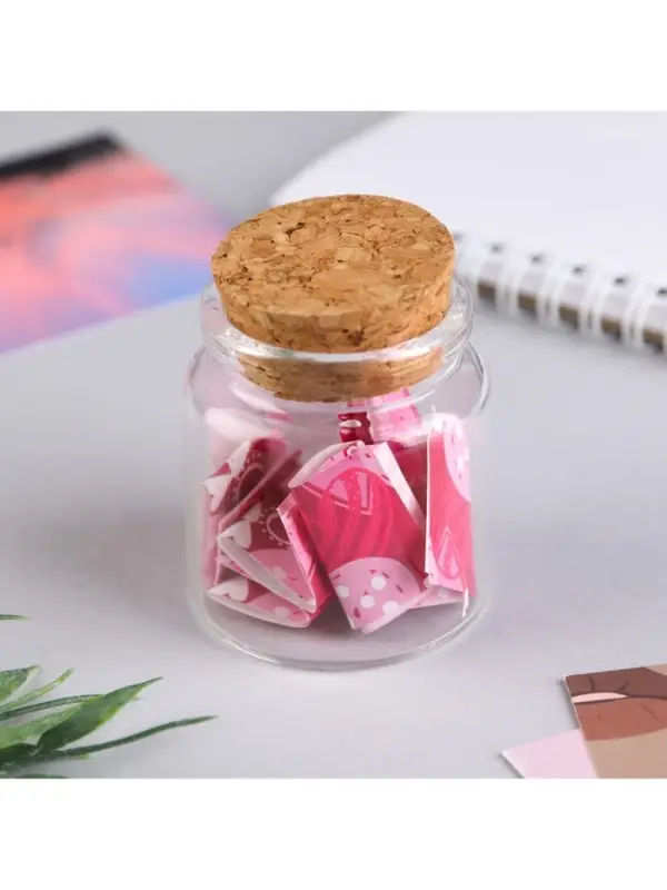 Баночка с любовными пожеланиями &laquo;Ты для меня...&raquo;, 4.7&times;5 см