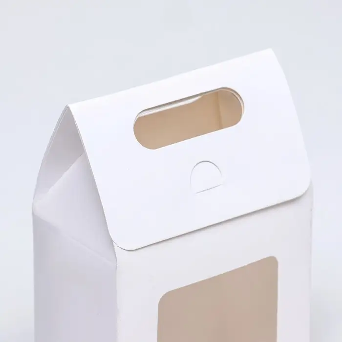 Коробка-пакет с окном, белый, 15×10×6 см Коробка-пакет с окном, белый, 15×10×6 см