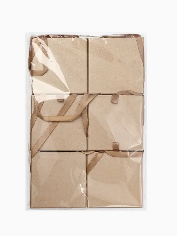 Набор коробочек подарочных 6 шт. под набор &laquo;Премиум&raquo;, 9.8&times;9.8, цвет золото (9911220)