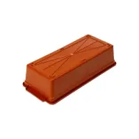 Ящик для выращивания зелёного лука, 40&times;19&times;10 см, 21 лунка, пластик, красный