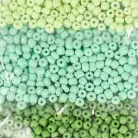 Набор бисера для плетения круглый &laquo;Арт Узор. Палитра зелёного&raquo;, 6/0, 5 цветов &times; 20 г 20&times;8&times;0.7 см, для рукоделия