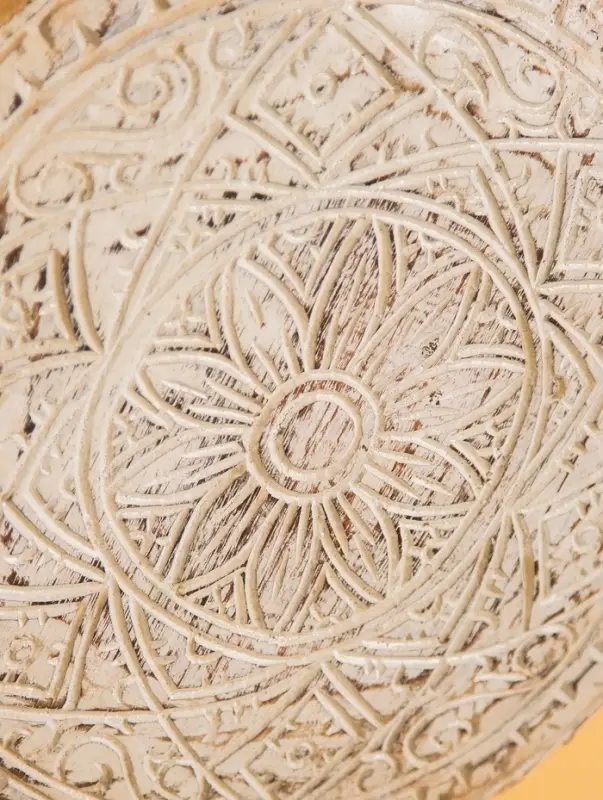 Панно  Панно " Мандала" дерево, 30х30х2 см, цв. белый