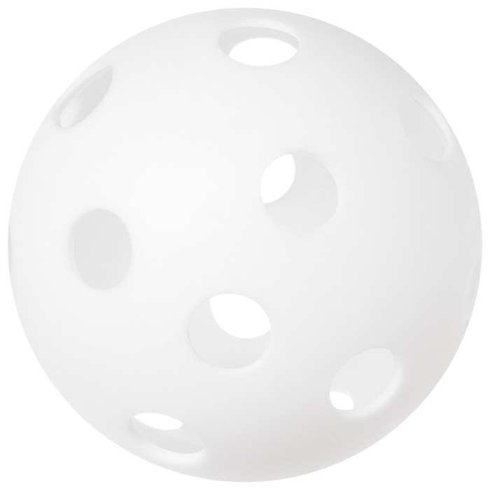 Мяч для флорбола ONLYTOP, d=7,2 cм, 23 г, цвет белый Мяч для флорбола ONLYTOP, d=7,2 cм, 23 г, цвет белый