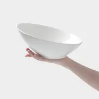 Салатник Hanna Kn&ouml;vell, 950 мл, 25.5&times;23 см, фарфор, белый