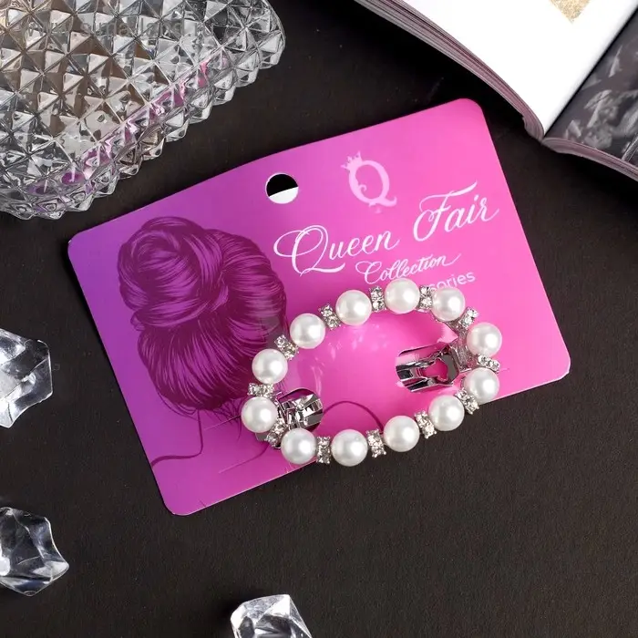 Заколка-автомат для волос Заколка-автомат для волос "Лоранс" овал, 6 см