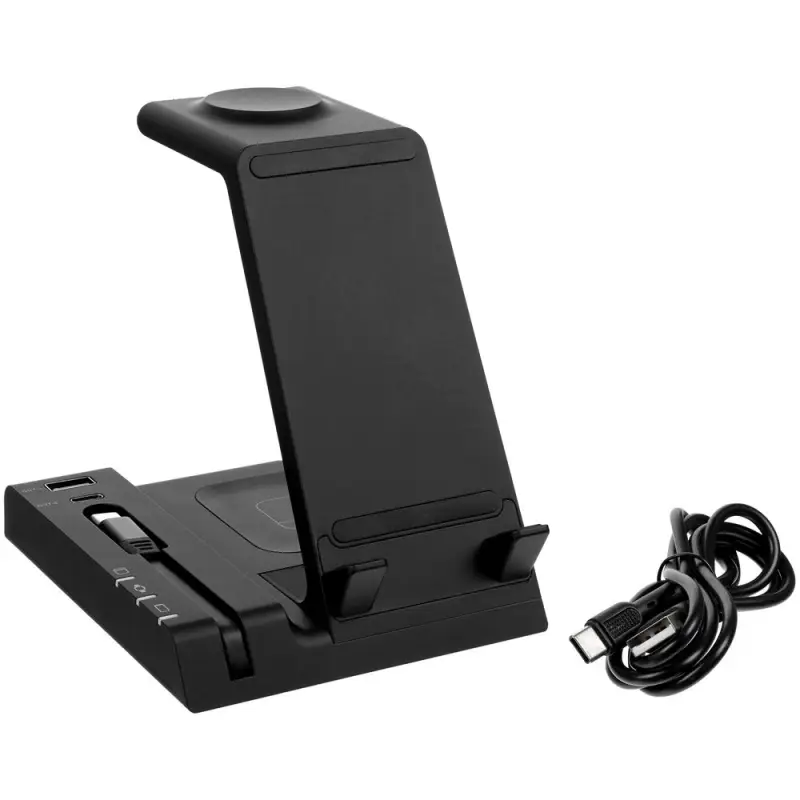 Зарядная станция Tres, черная Зарядная станция Tres, черная