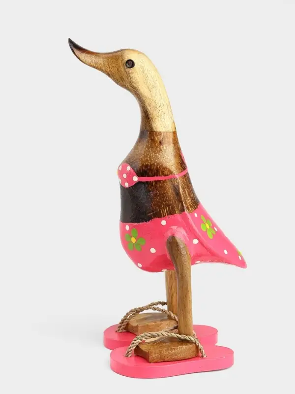 Сувенир &laquo;Утка в шлёпках&raquo;, 27 см, дерево