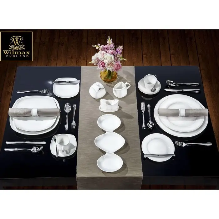 Тарелка десертная Wilmax Stella Pro, d=18 см, фарфор, белая