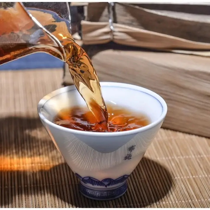 Чай китайский выдержанный &laquo;Шу Пуэр. Zhu qiao shu zhuan&raquo;, 2015 г, кирпич, 500 г