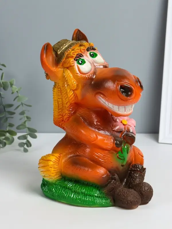 Копилка Копилка "Лошадка с ромашкой" 28х17х21 см