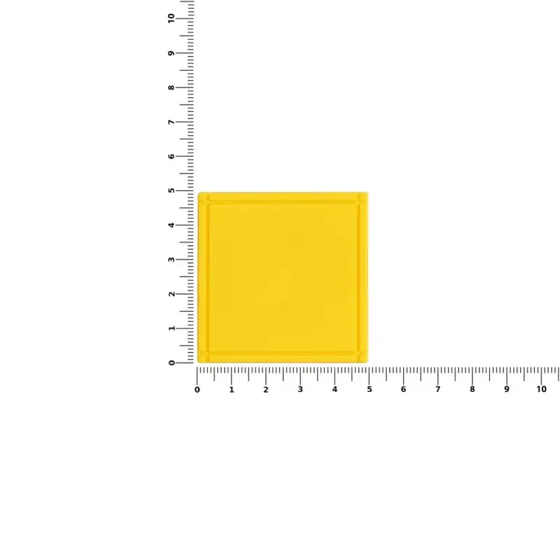 Лейбл из ПВХ Dzeta, L, желтый